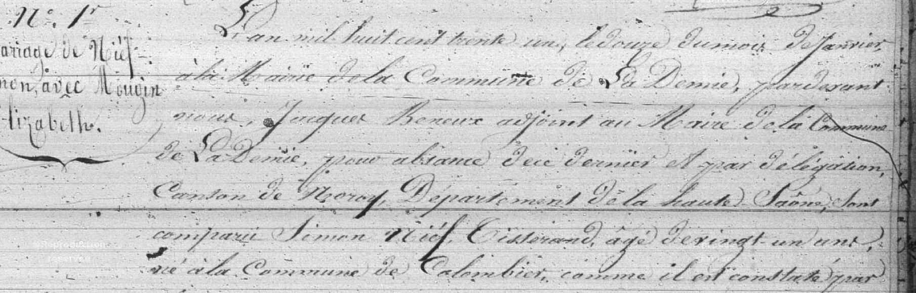 Mariage Nief x Mougin