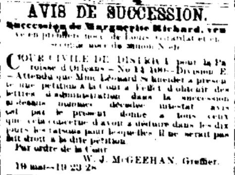 succession Marguerite